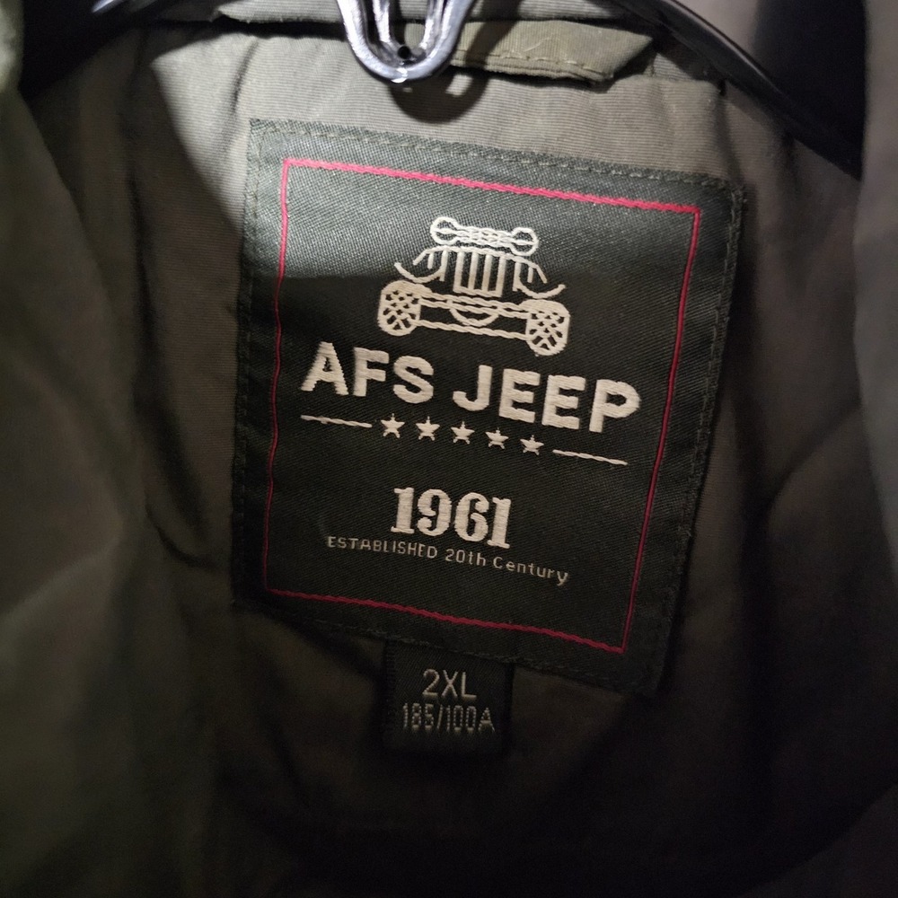 AFS Jeep Hooded & Lined Men Military Jacket Windproof  Size XXL removable Hoodie - Picture 4 of 10